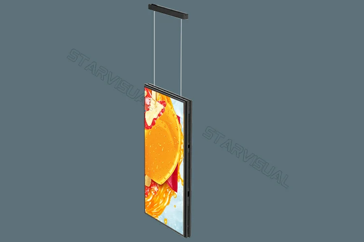 Window facing display 3000 & 700 nits High Brightness Hanging Double ...